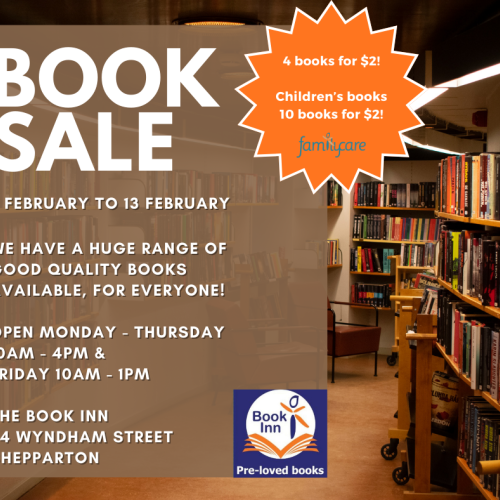FamilyCare Book Inn Book Sale