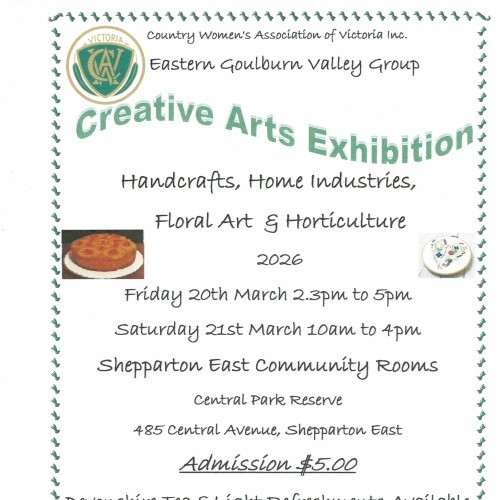 Eastern Goulburn Valley Group CWA Creative Arts Exhibition