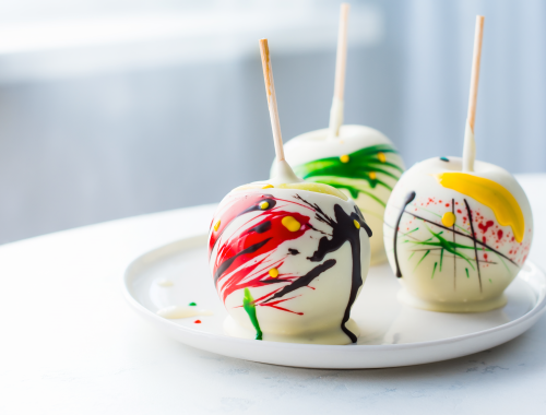 Chocolate Apples - Abstract Art