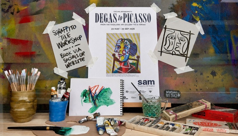 Picasso inspired Sgraffito Tile Workshop