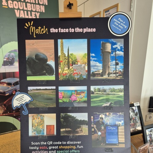 Match the face to the Place at Greater Shepparton Visitor Centre