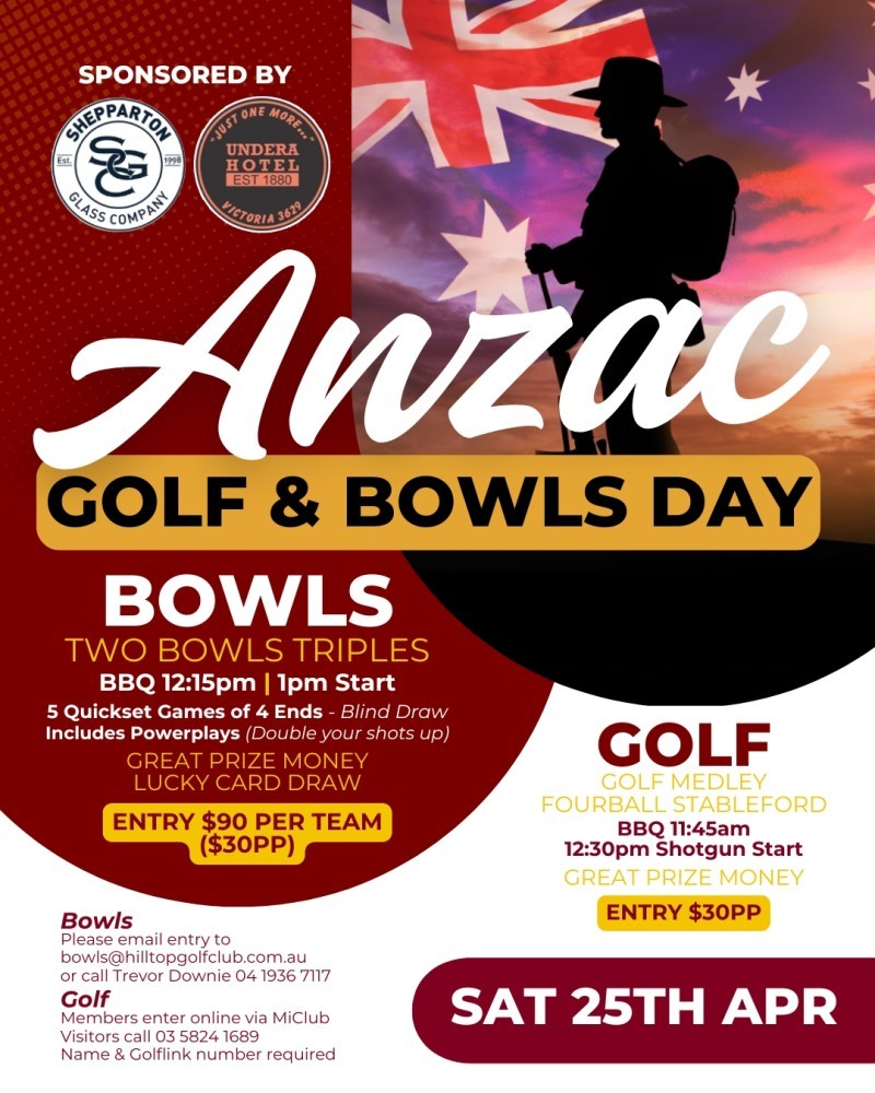 ANZAC Golf and Bowls Day